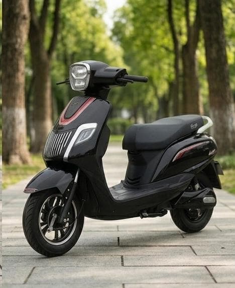 GreenO King Electric Scooter — side view